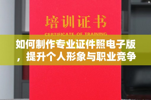 东坡如何制作专业证件照电子版，提升个人形象与职业竞争力